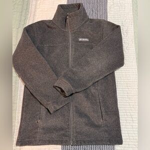 EUC Columbia fleece zip up jacket gray YM 10/12